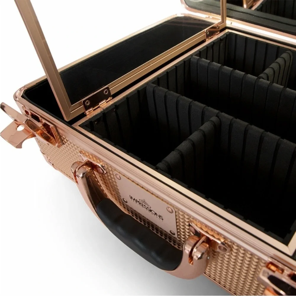 SlayCase® 2.0 Vanity Travel Case in Rose Gold Shimmer